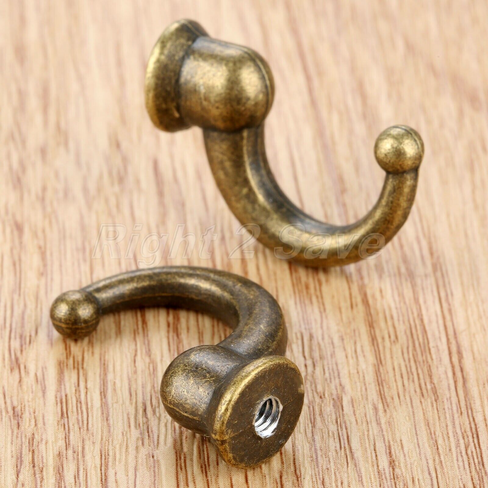 5pcs Wall Mounted Bathroom Kitchen Door Hook Towel Clothes Hat Hanger 11mm*29mm