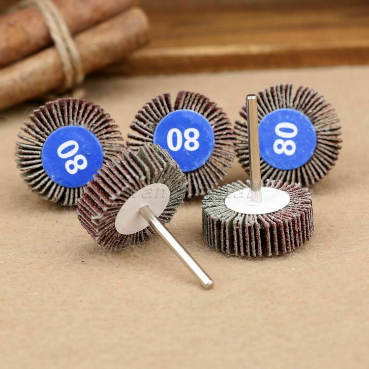 5pcs Flap Wheel Sanding Disc 80# Grit Sandpaper for Power Power Rotary Tool