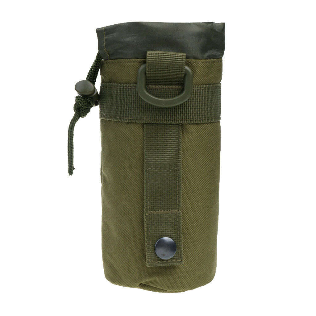 Premium Outdoor Molle Water Bottle Bag Pouch Backpack Belt Holder Green
