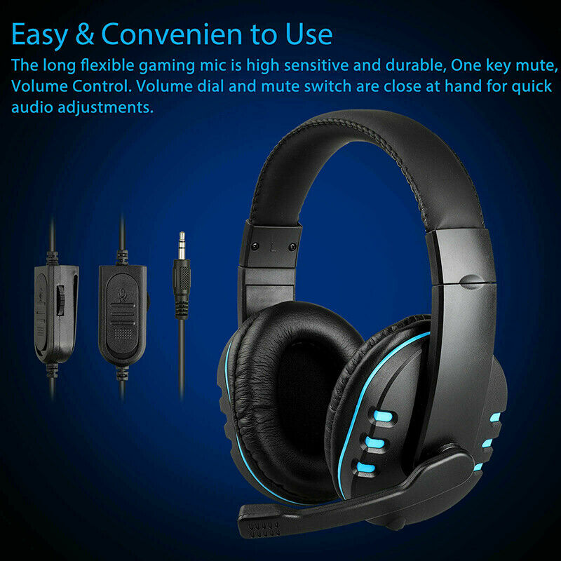 For Xbox One PS4 Nintendo Switch PC Laptop Stereo Mic Headphones Gaming Headset