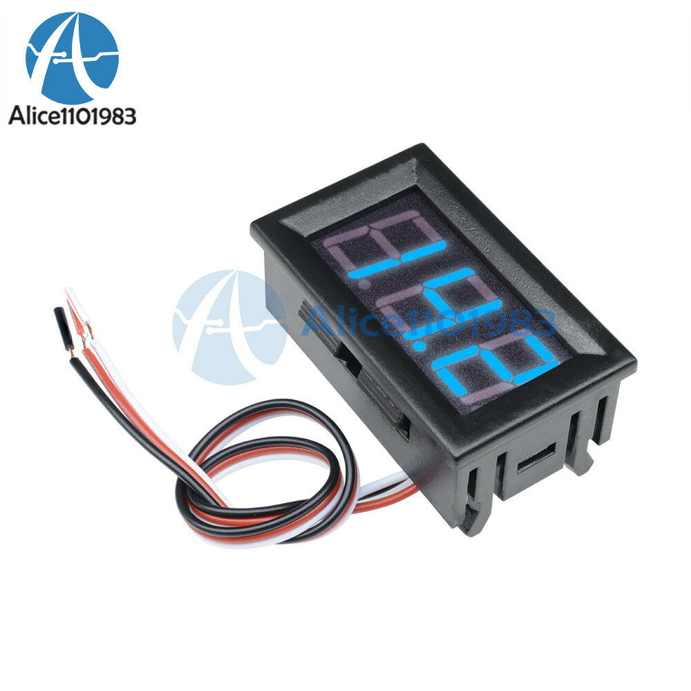 0.56" DC 5~30V LED Digital Accurate Meter 3 Wire Blue Voltmeter Voltage Panel