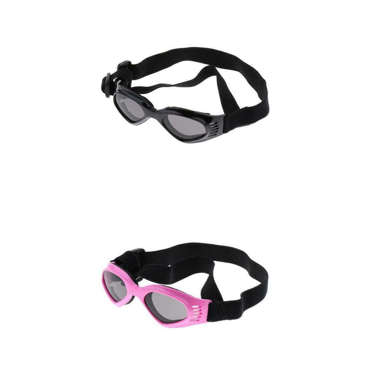 2 Pieces Folding Dog Goggles Eye Wear Protection Waterproof Pet Sunglasses for