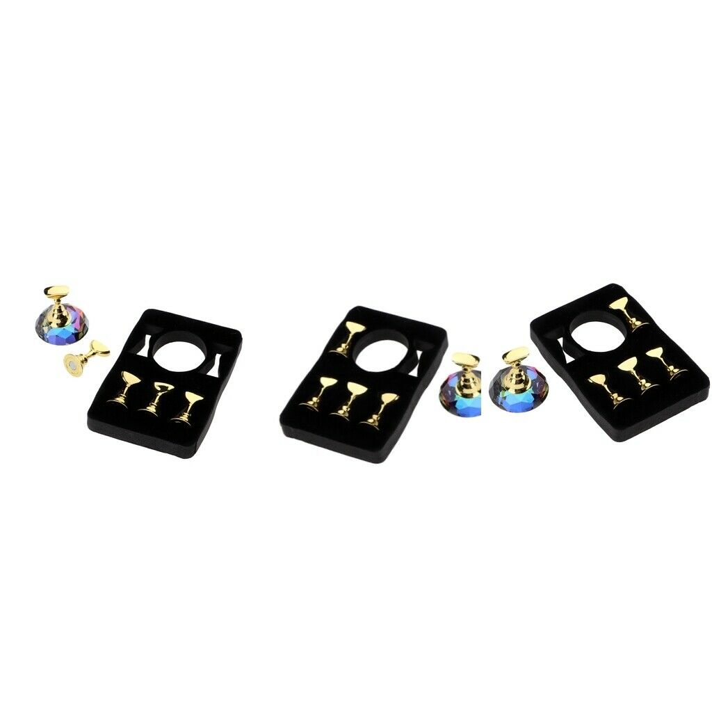 15Pieces Nail Tip Holder Stand Practice Stand Display Stand for DIY Practice