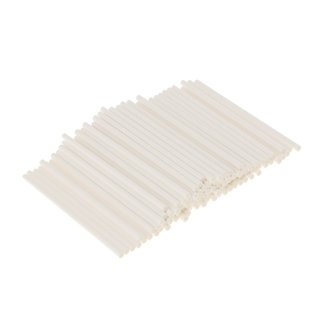 100 Paper Lollipop Sticks Chocolate Supplies Cake Pops Decor 10cm / 3.94"