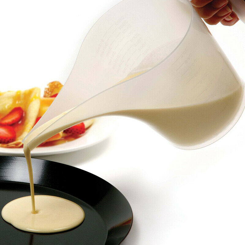 Tip Mouth Plastic Measuring Jug Cup Graduated Cooking Kitchen Bakery ToolB.DD