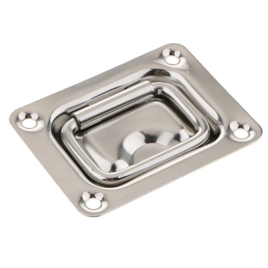 Rectangular Recessed Hatch Stainless Steel, Pull Handle Flush Lift Ring Slam