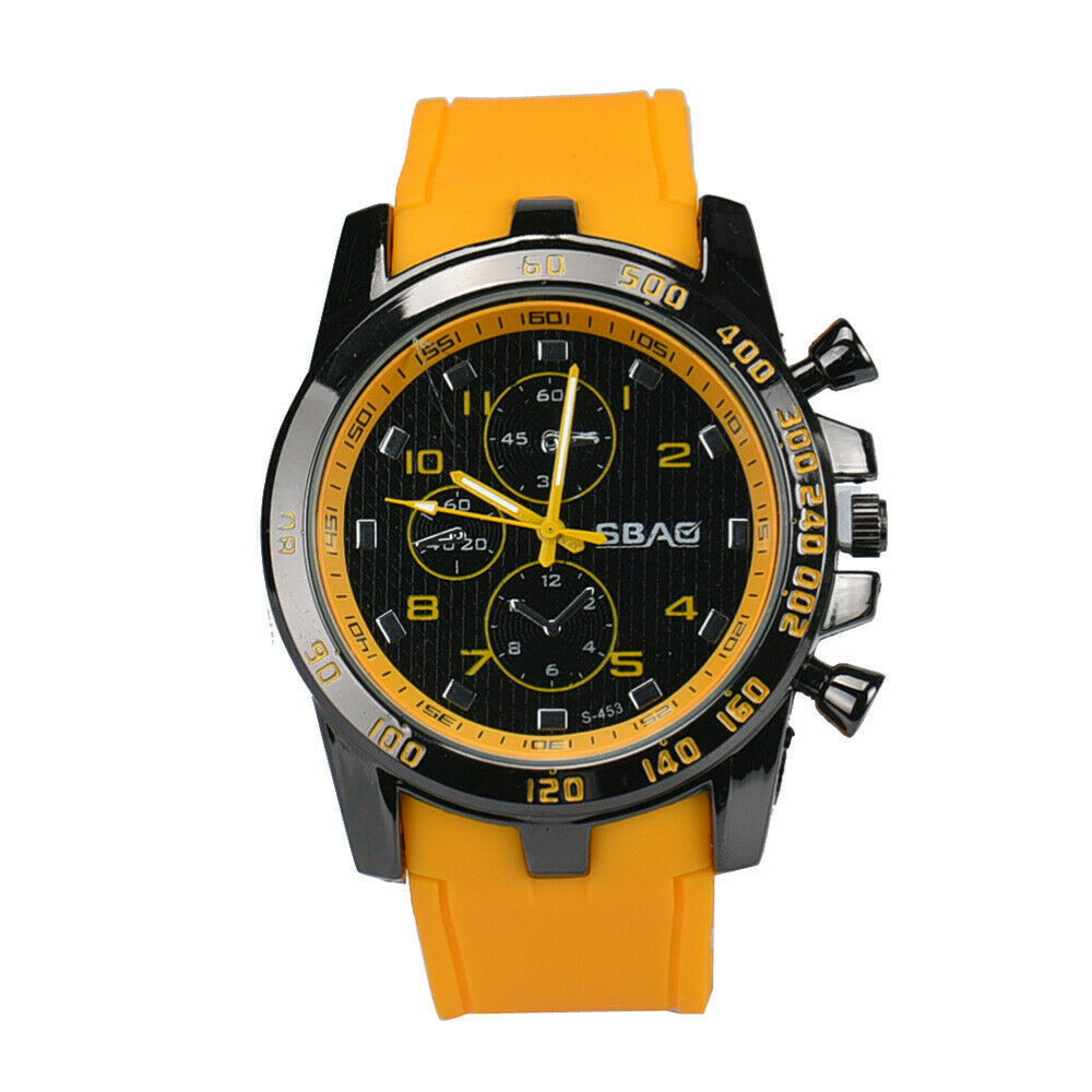 Stainless Steel Luxury Sport Analog Quartz Modern Men Fashion Wrist Watch YE