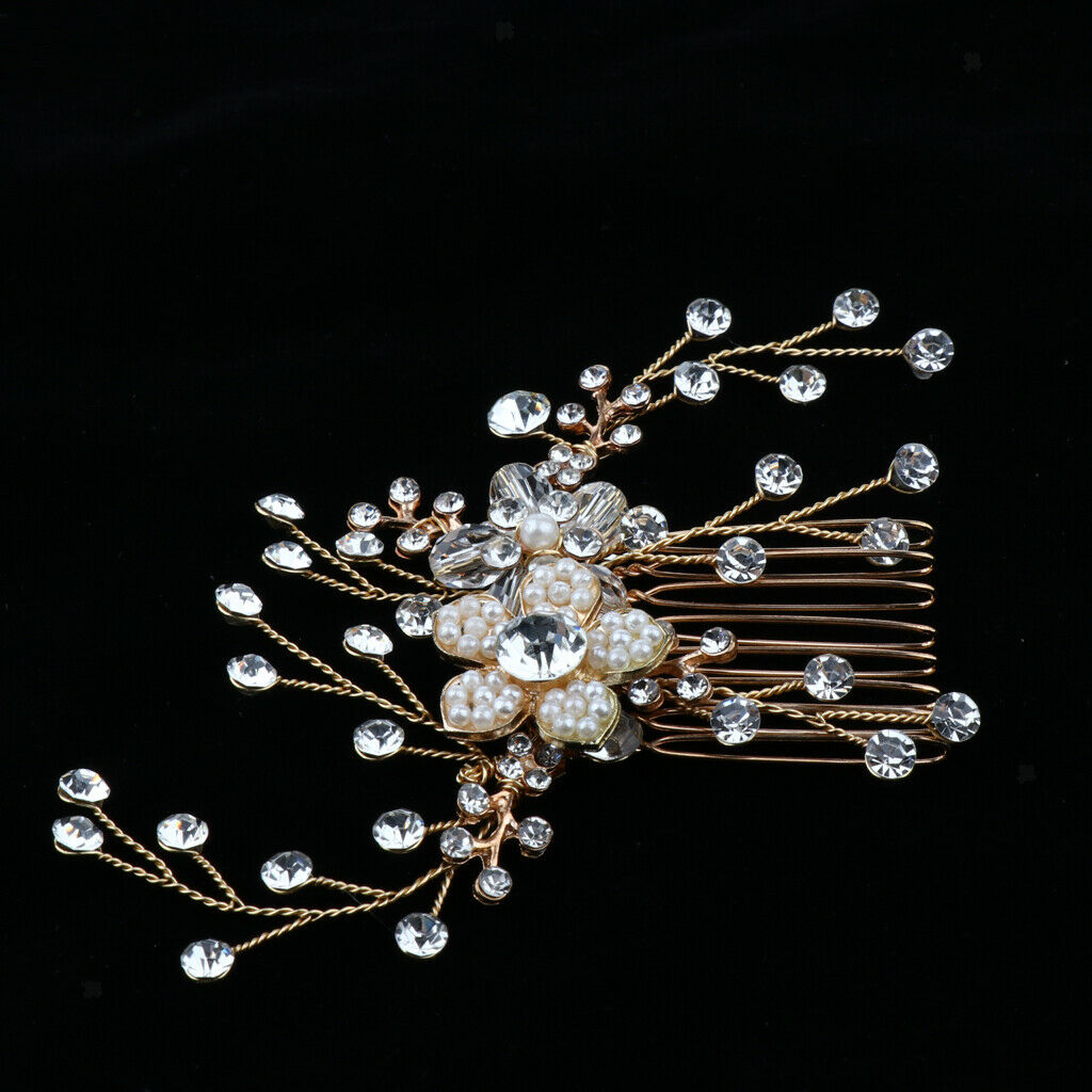 Bridal Hair Accessories Hair Comb with Crystal Rhinestone For Wedding Party
