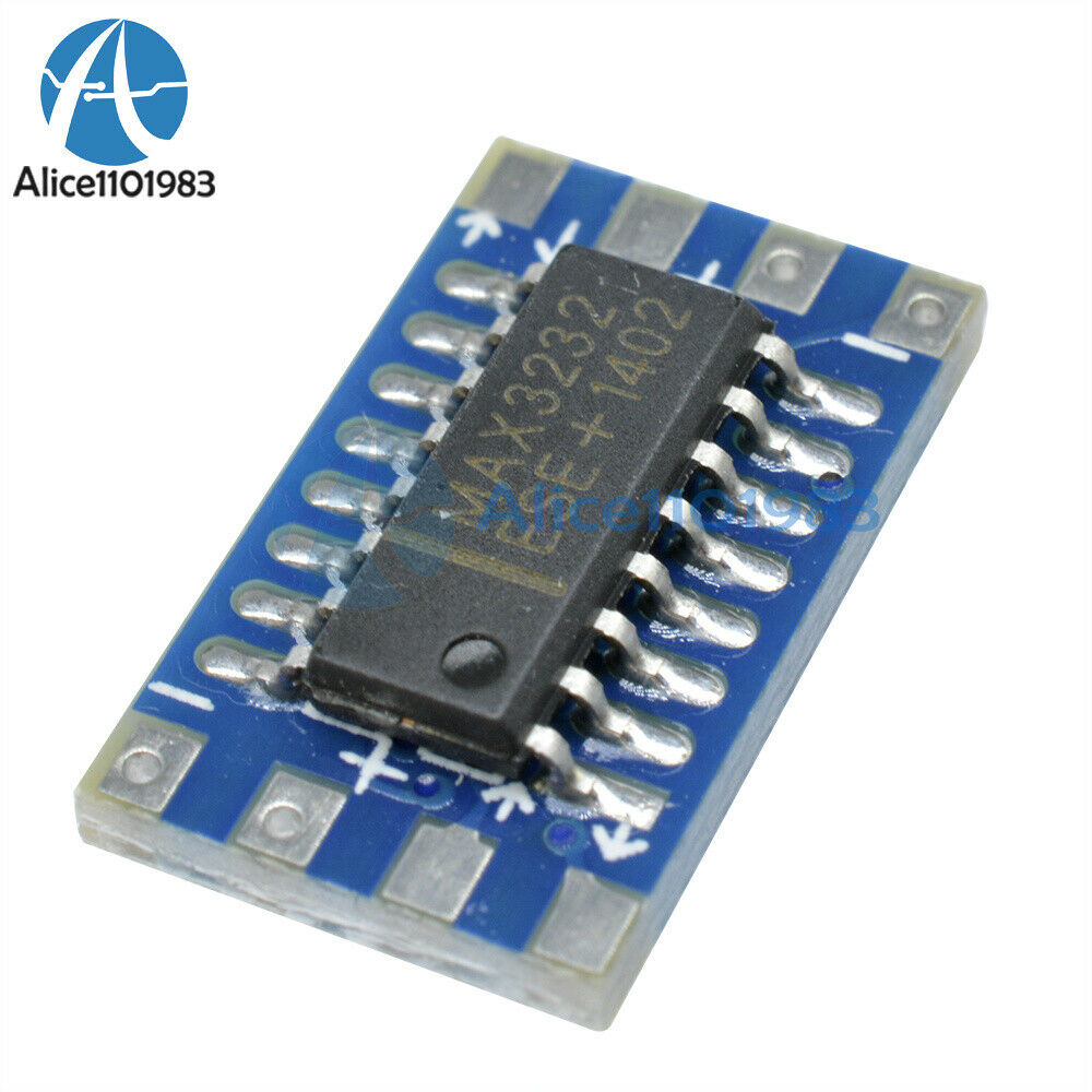 2PCS Serial Port RS232 to TTL Converter Adaptor Module Board MAX3232 115200bps