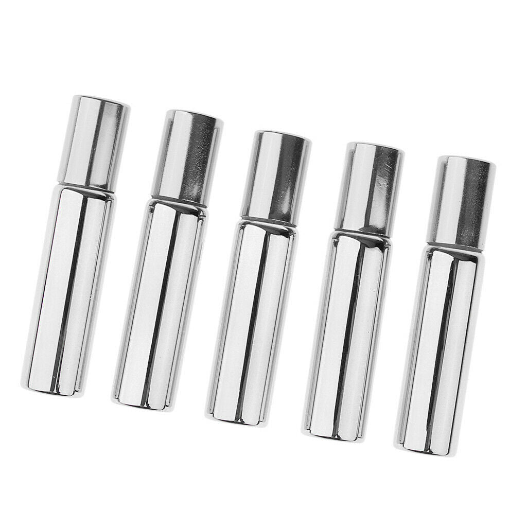 10x 10mL Empty Roller Bottle w/ Steel Ball for Essential Perfume Scents Oils
