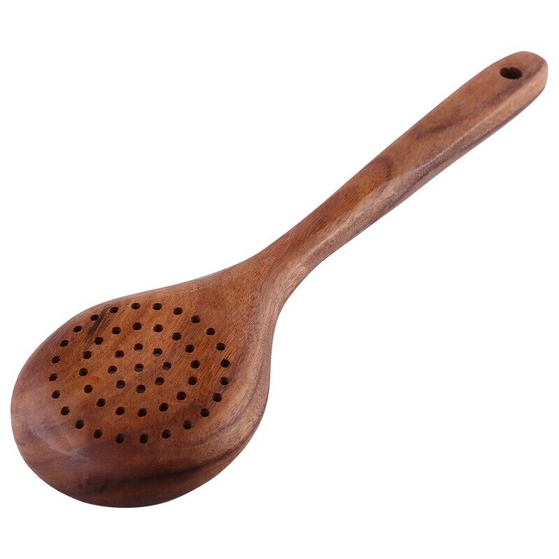 Teak Wood Spoon Long Handle Spoon Ladle Big Rice Paddle Wooden Cooking Spoon SC5