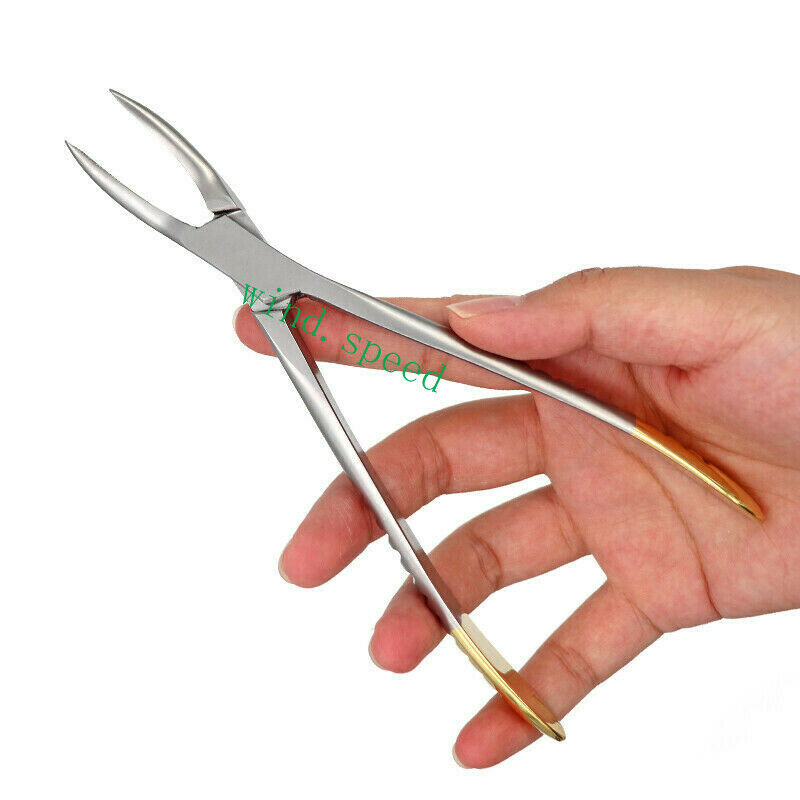 3pc Dental Root Fragment Minimally Invasive Tooth Extraction Forcep Plier Curved