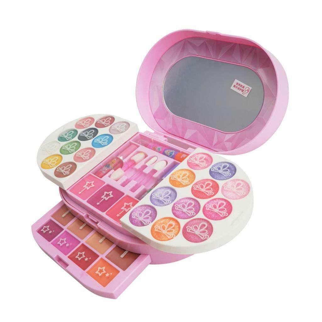 Little Girls Makeup Set Kids Children Play Game Cosmetics Girls Dressing Vanity