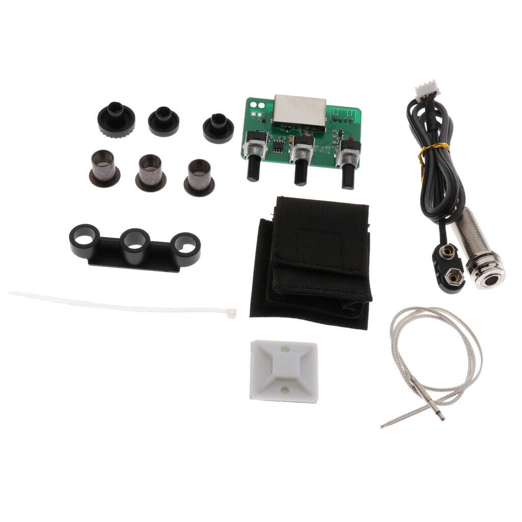 Acoustic Classical Guitar Preamp Piezo Pickup with 6.35mm Endpin Output Jack