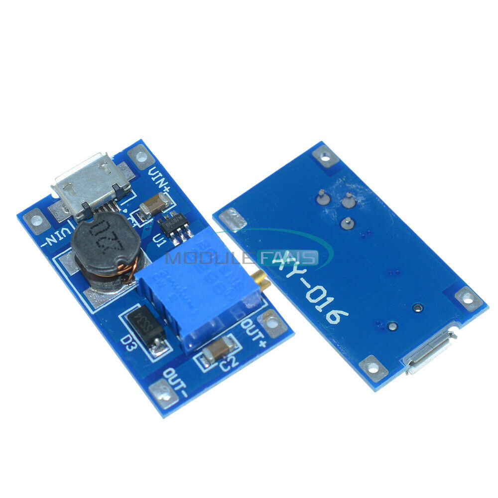 2A Booster Board DC-DC Step-Up Module Input 2/24V To 5/9/12/28V Replace XL6009