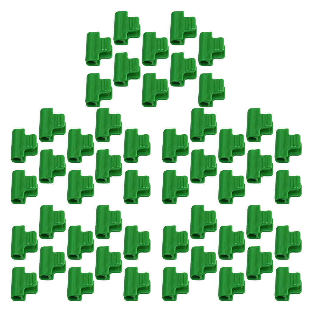 50 Piece Pipe Clamps 11mm/0.43inch Stakes Greenhouse Film Outdoor Garden