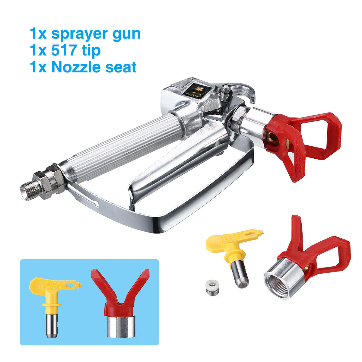 3600Psi Paint Paint Spray Gun High Pressure Airless Sprayer Accessories 517 Pit