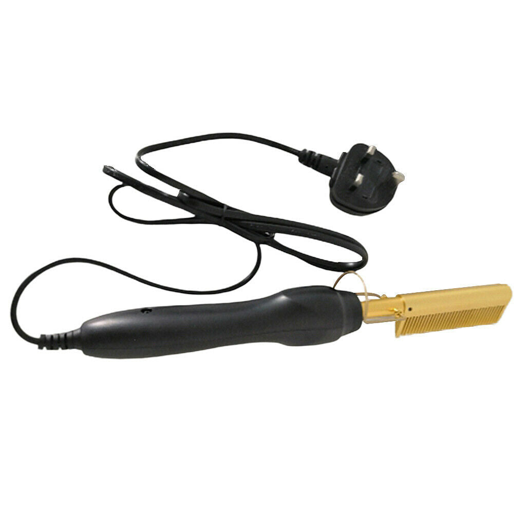 80w Hair Curling Straightening Comb Styling Tool Quick Styling Safe to Use