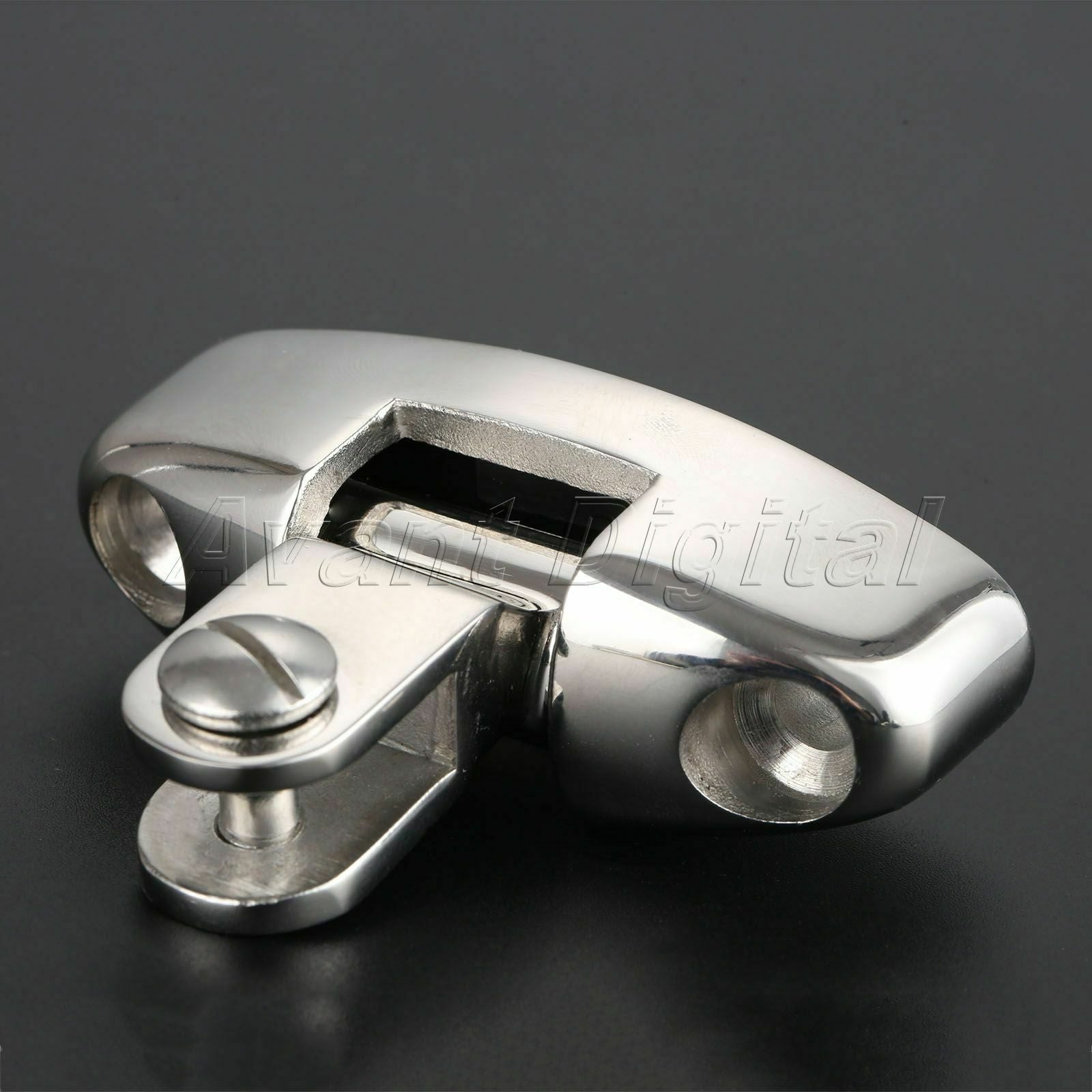 1x Boat Marine Grade AISI 316 Stainless Steel Deck Hinge Rotate 180 Degree 70mm