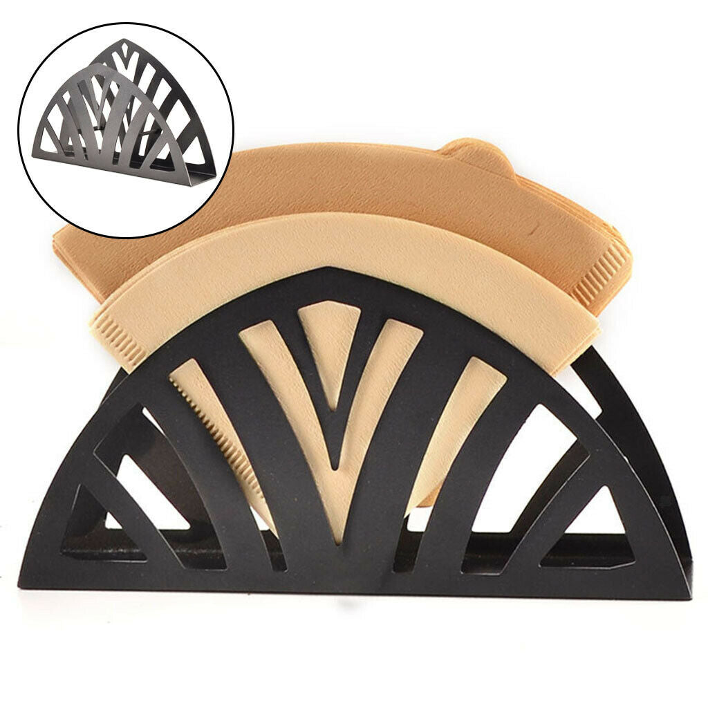 Iron Coffee Filter Holders Rack Household Kitchen Coffee Organizer Tools