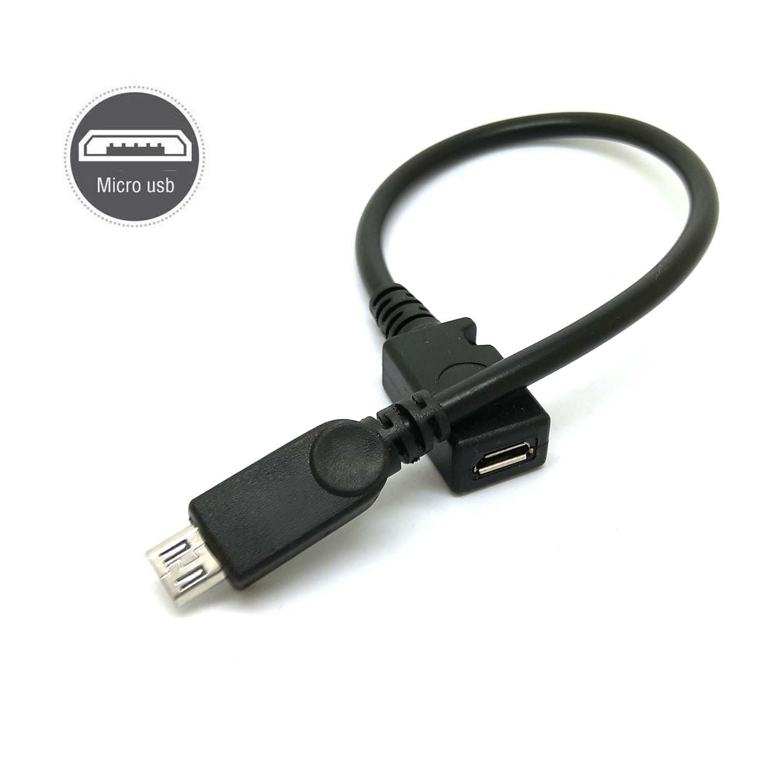 USB Micro 5P Female Male Up  Extension Cable Adapter powe data sync KD