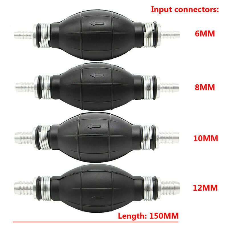 Pump Line Hand Primer Bulb All Fuels fit for Car Boat Marine Outboard Rubber  Lt