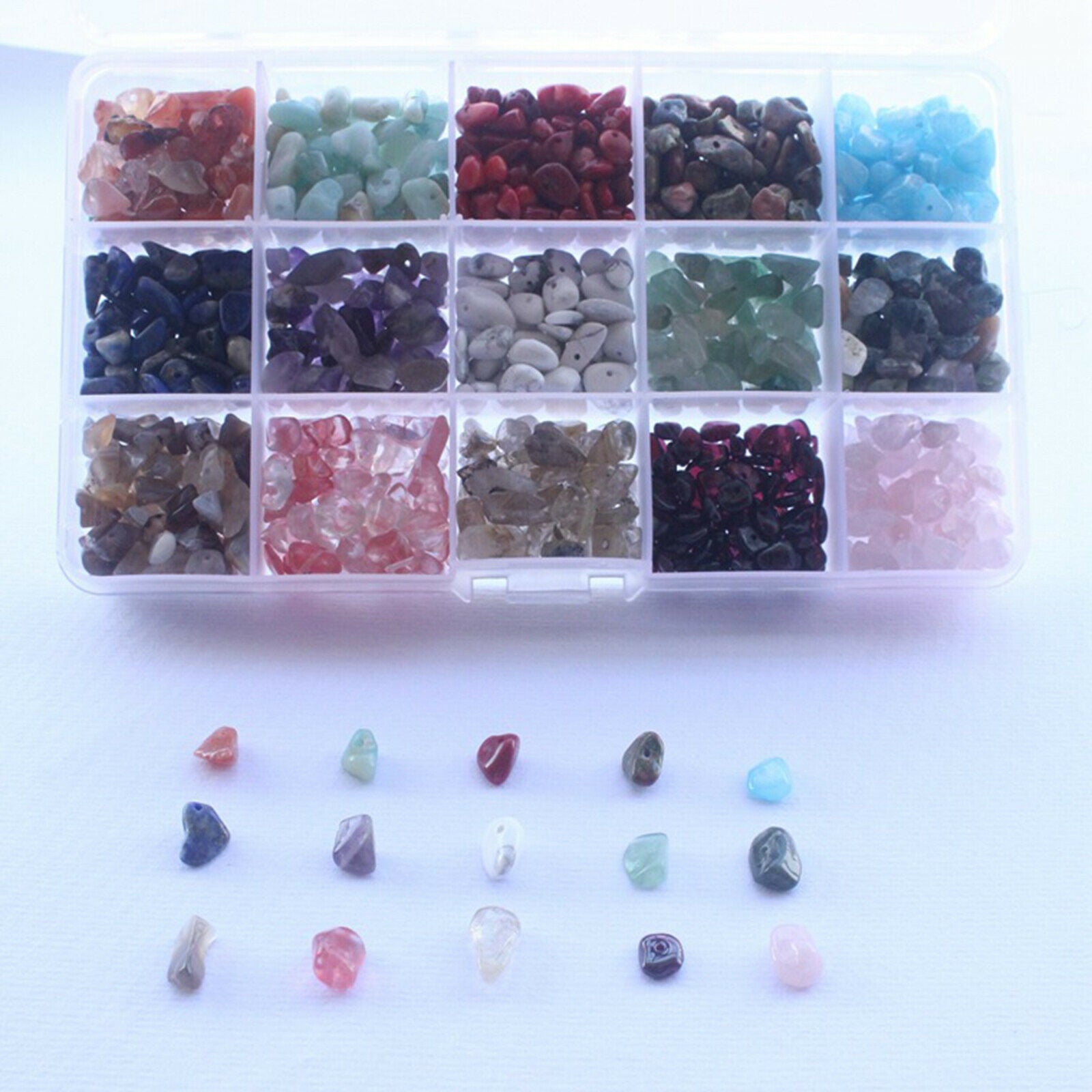 Crushed Crystal Stones Assorted Color Chips Beads for Indoor Beads DIY Irregular