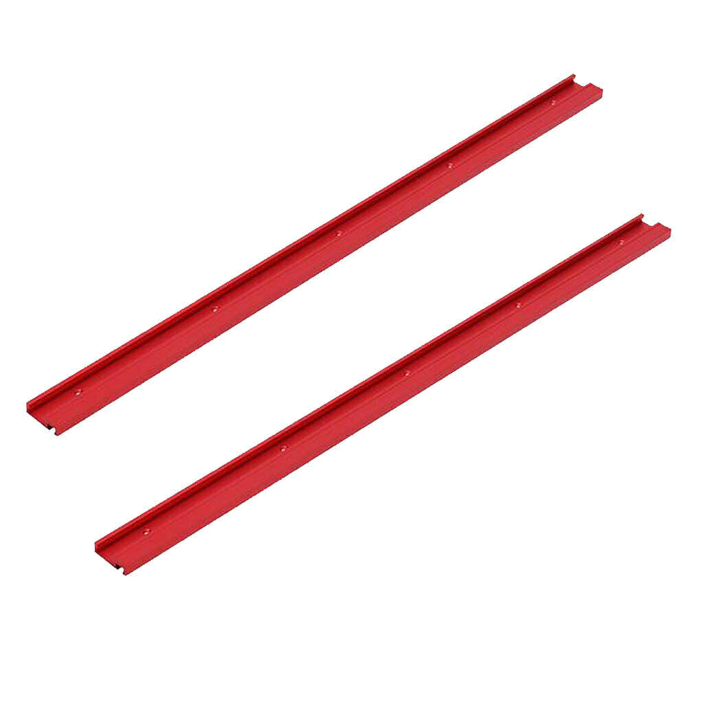 2x 600mm T-Slot T-Track Miter Track 45 Type Woodworking Tool Aluminium Alloy