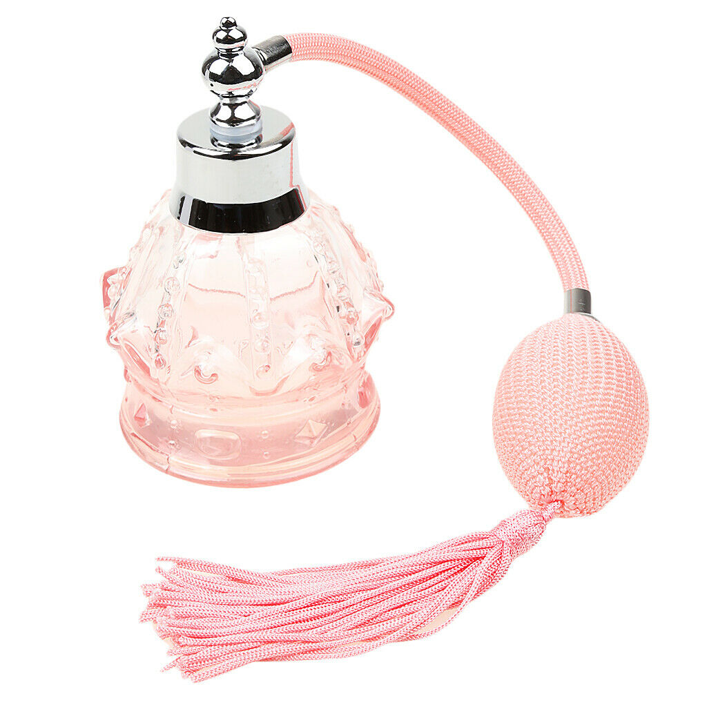 Empty Glass Perfume Pump Spray Bottle Elegant Sample Atomizer for Women