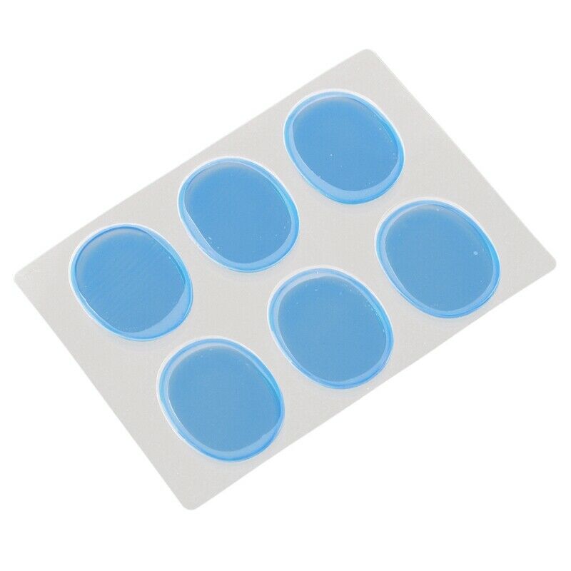 6pcs/set Snare Drum Mute Pad Drum Damper Gel Pads Snare Tom Drum Muffler Mute Q1