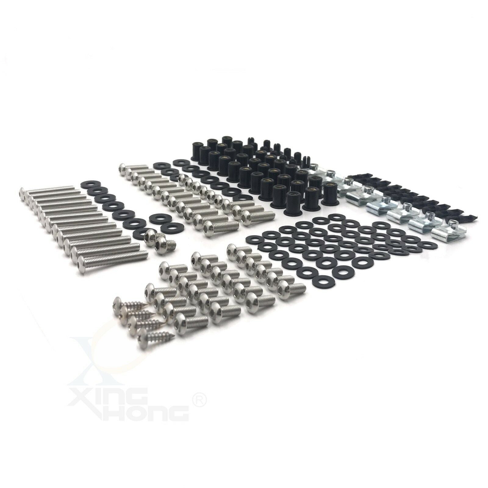 For KAWASAKI Ninja ZX6R ZX-6R 2007-2008 Complete Fairing Bolts Body Screws Kit