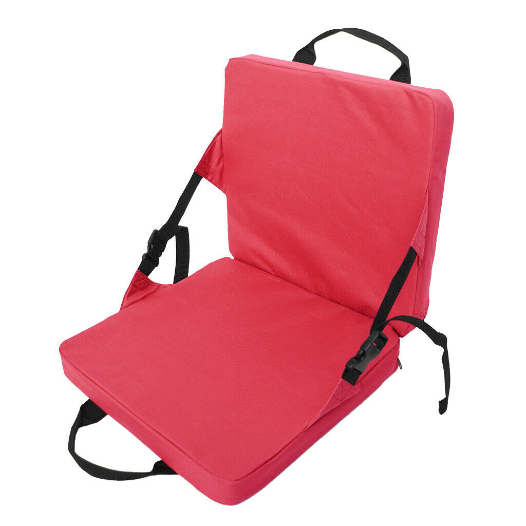 Portable Outdoor Folding Seat Chair for Camping Picnic Sports Bleacher Red