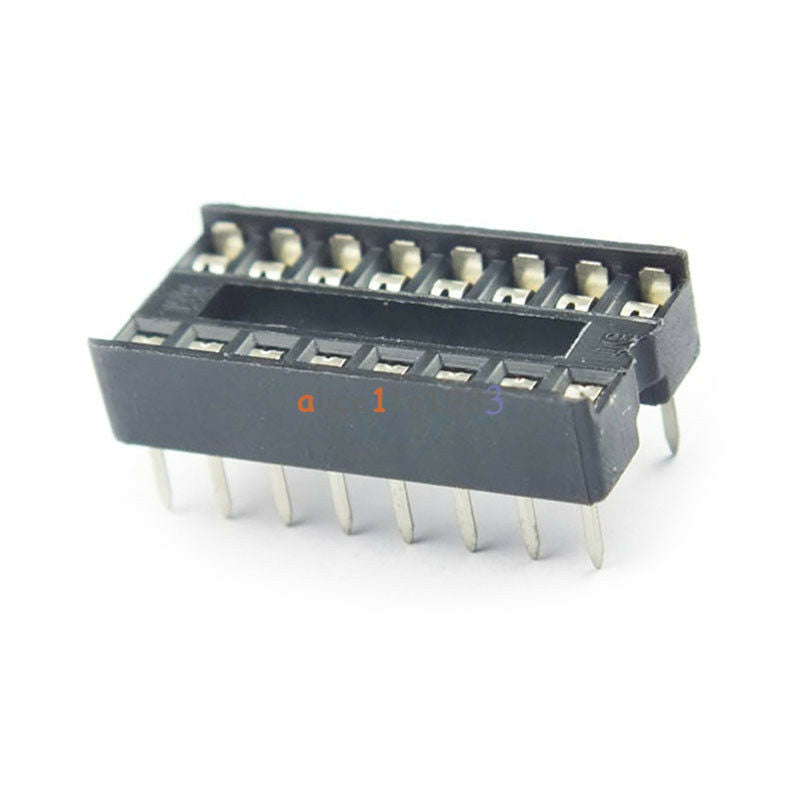 20PCS 16pin DIP IC Socket Adaptor Solder Type Socket Pitch Dual Wipe Contact