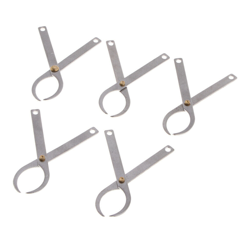 5pcs Stainless Steel Clip Carp Fishing Bait Feeder Baiting Clamp Pliers