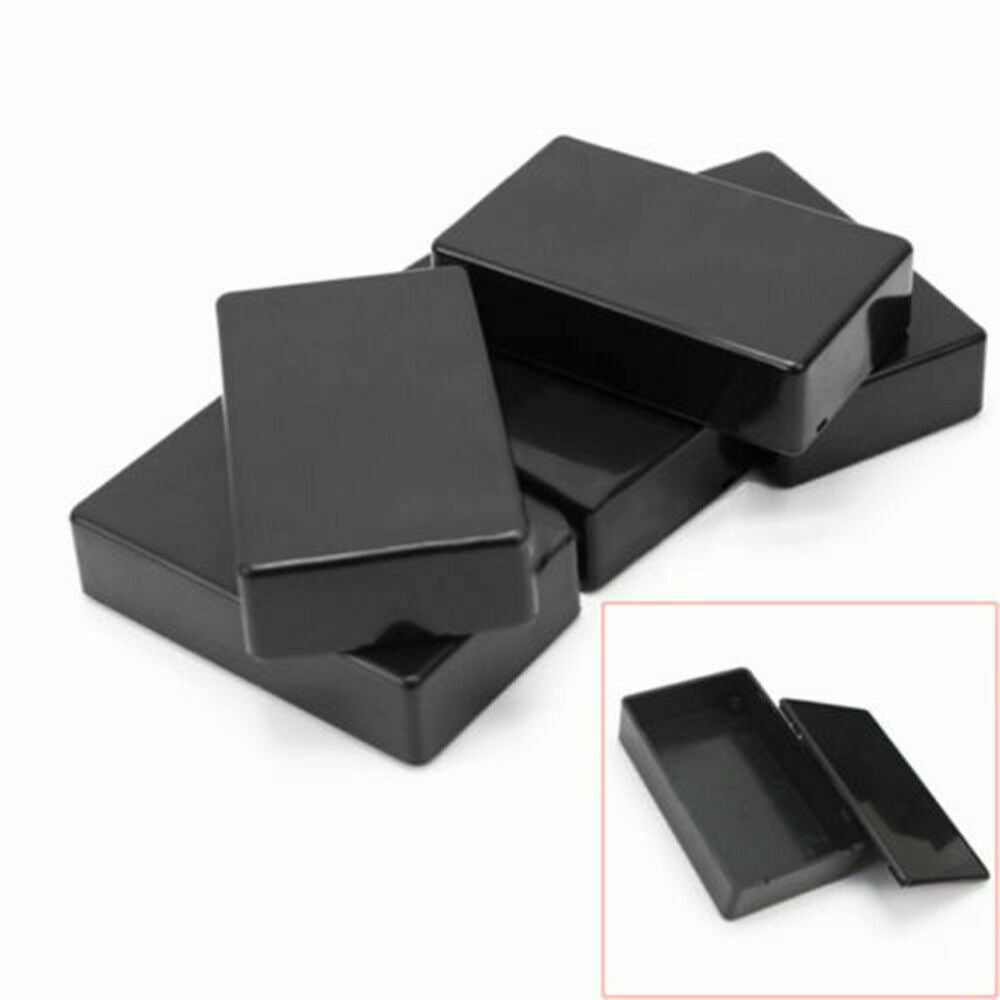 5x Black Plastic Electronic Project Box Enclosure Instrument Case 100x60x25mm