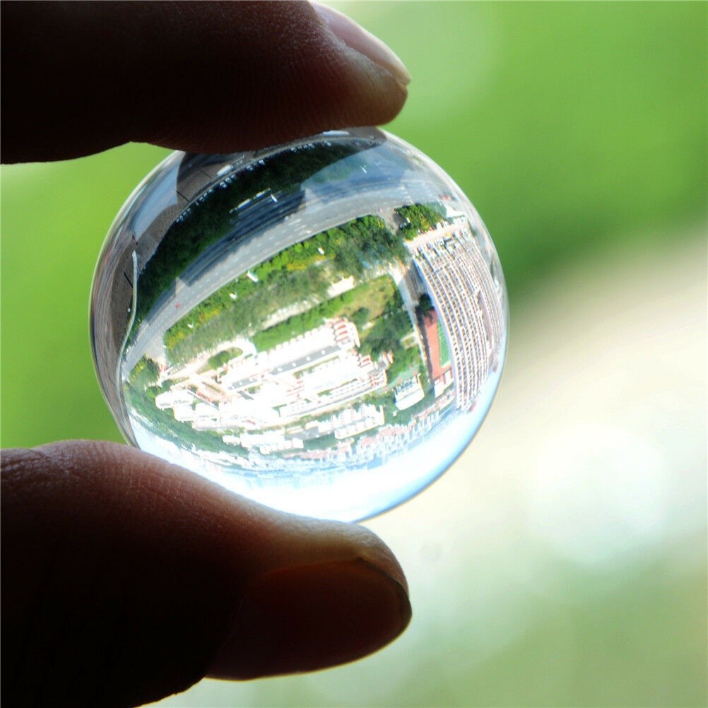 Asian Quartz Transparent Clear Artificial Crystal Healing Ball Sphere