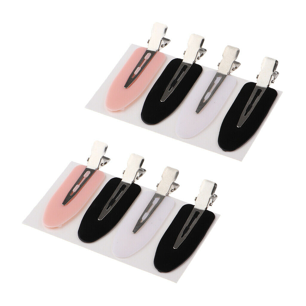 Women Fashion No Bend Seamless Curl Pin Hair Clip for Makeup Hairstyle 8pcs