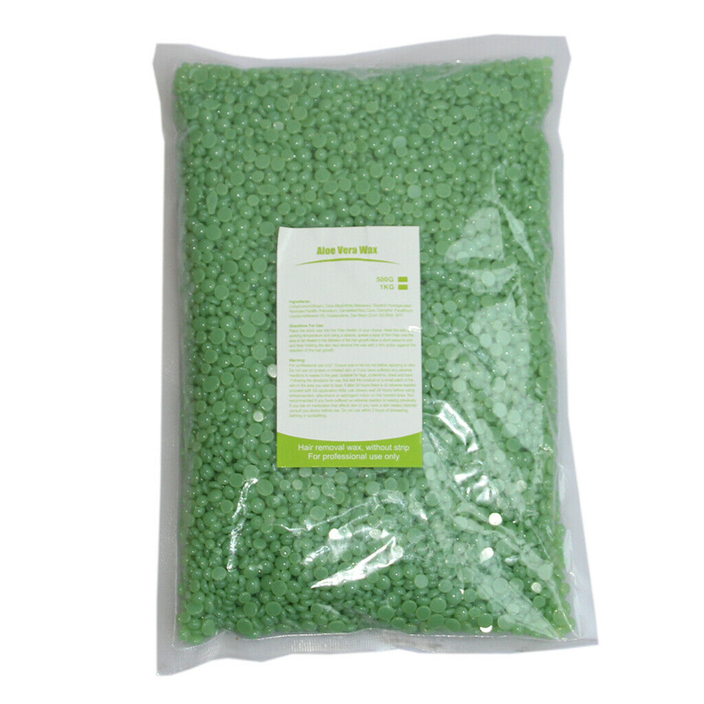 2Pcs 500g Depilatory Hard Wax Beans Effective Hair Removal + Wood Sticks