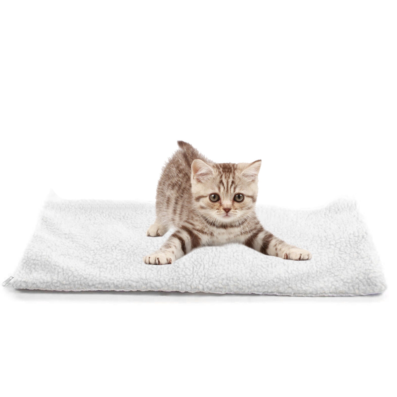 Super Soft Self Heating Cat DogBed Cushion Pet Thermal Warm Fleece Rug Mattress