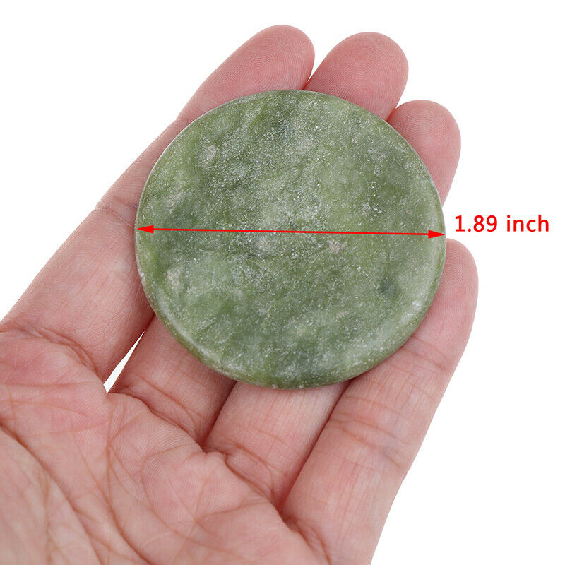 Round Jade Stone Eyelash Extension Glue Adhesive Stand Pallet Stand Holde.l8