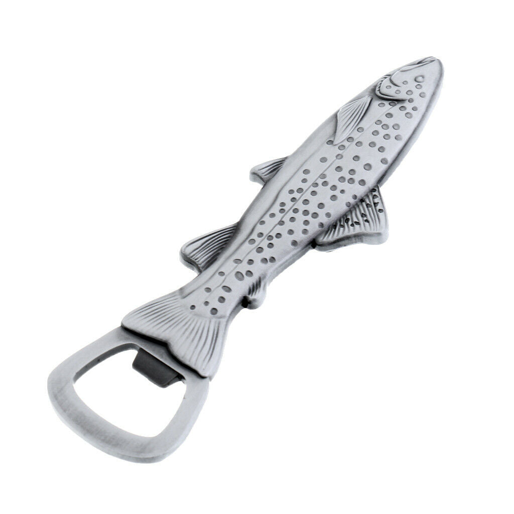 2 in 1 Bottle Opener in Fish Trout Shape Beer Opener Fridge Magnet,