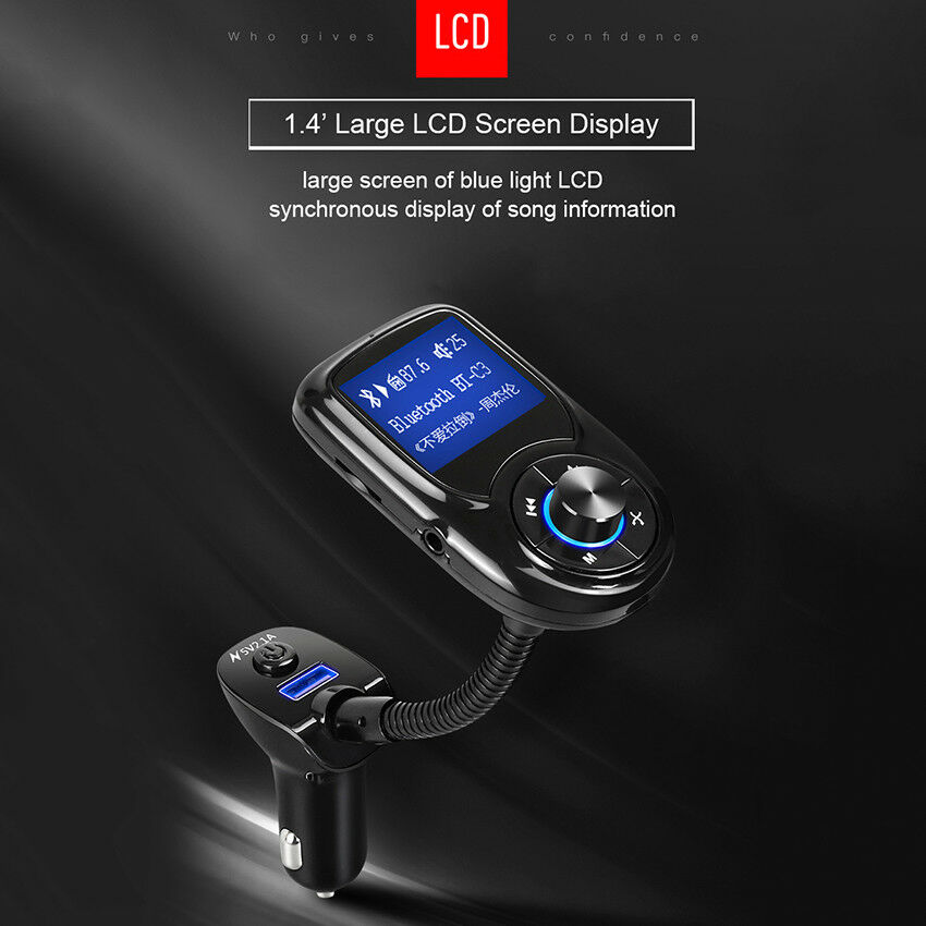 Wireless In-Car Bluetooth  MP3 Radio Adapter Car Fast USB Charger car Charging