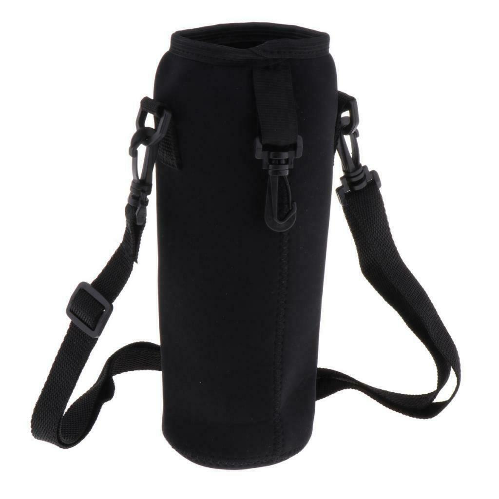 Outdoor Water Bottle Carrier Cover Holder Shoulder Strap Travel Drink Bag