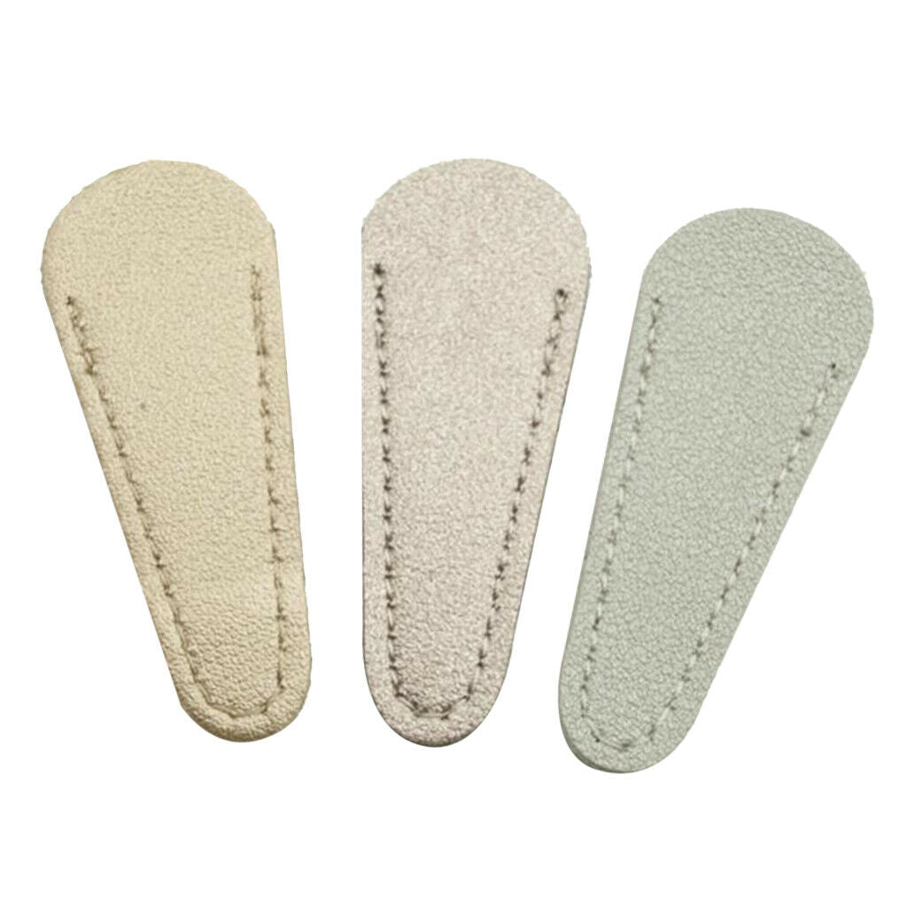 3x PU Leather Embroidery Scissors Sheath Sewing Shears Cover Protector Bags Case