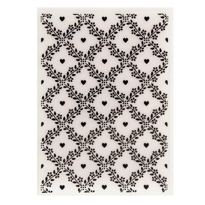 Flower Vine Plastic Embossing Folder Stencil Template DIY Craft Making Scrapbook