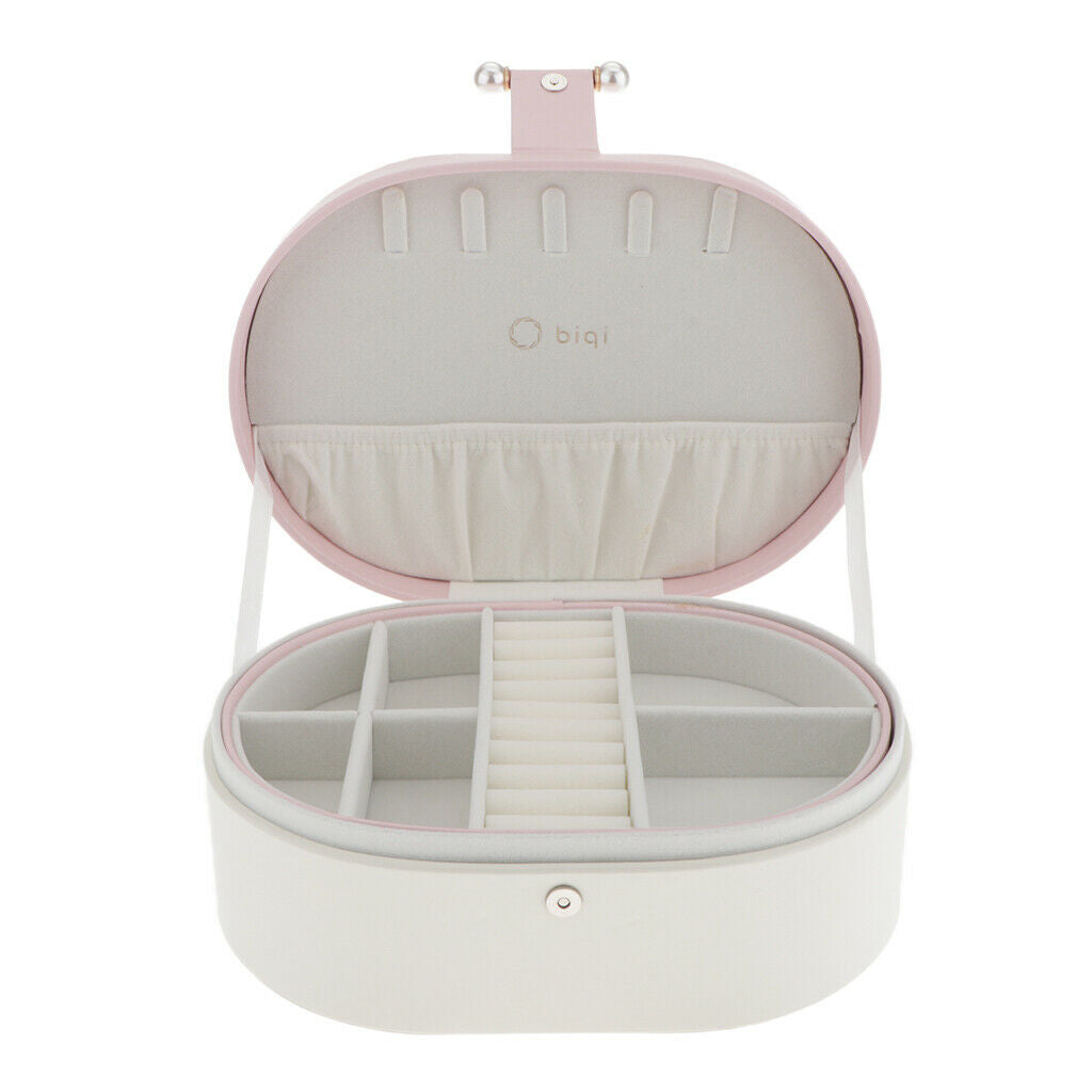 Jewelry Box Jewelry Organizer Collections Travel Storage Case Lockable Pink