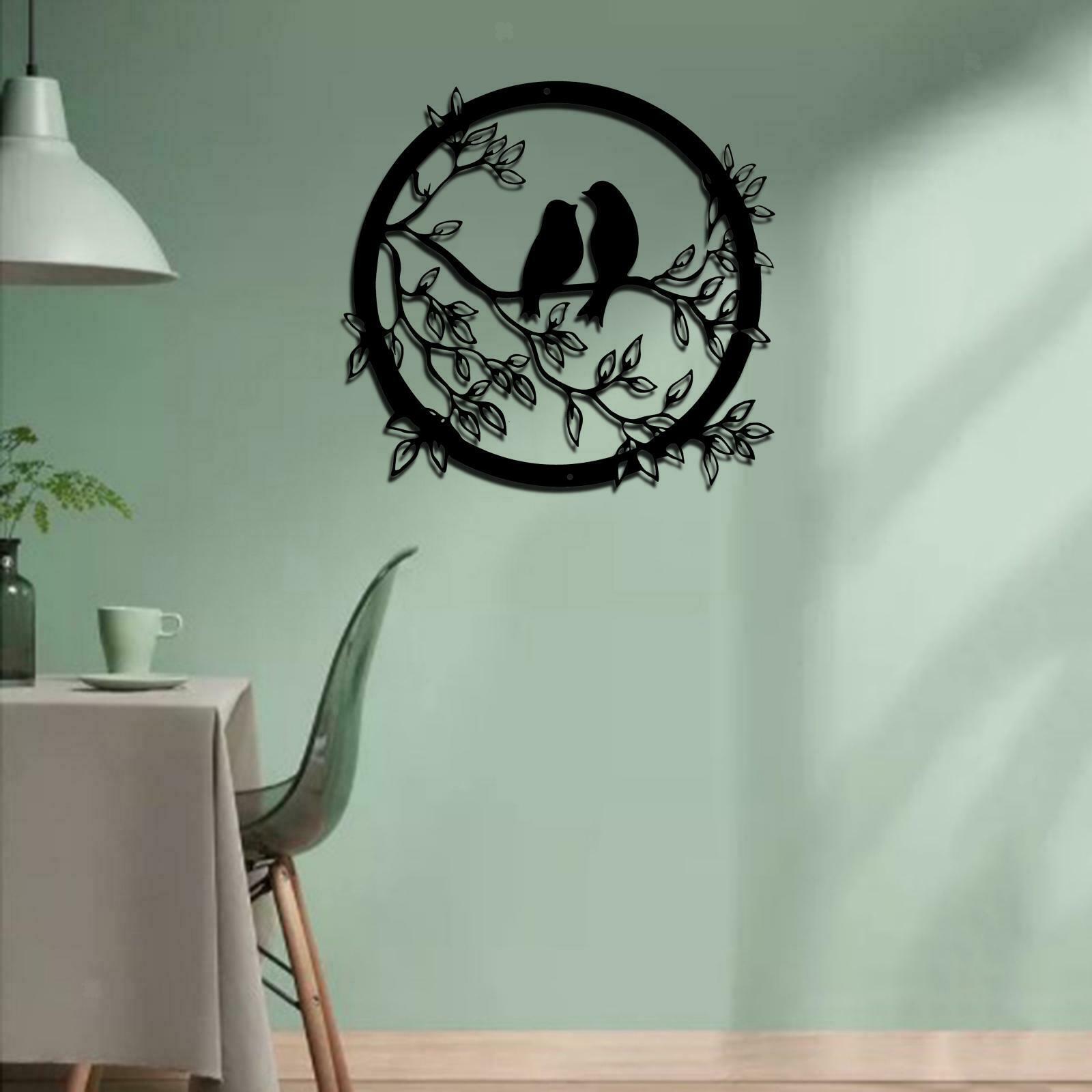 Stylish Metal Wall Art Decor Silhouette Hanging for Living Room Hotel Decor
