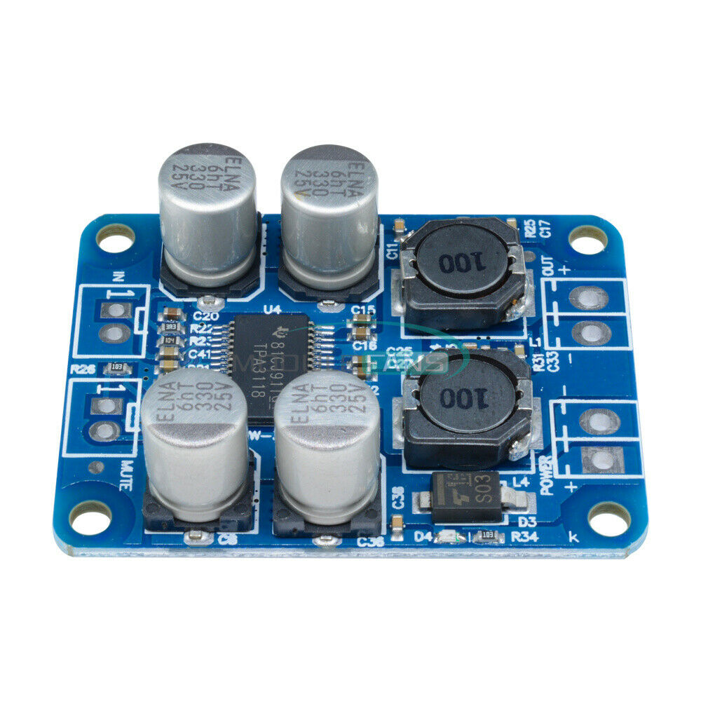 5PCS TPA3118 PBTL Mono Digital Amplifier Board 1X60W 24V POWER Replace TPA3110