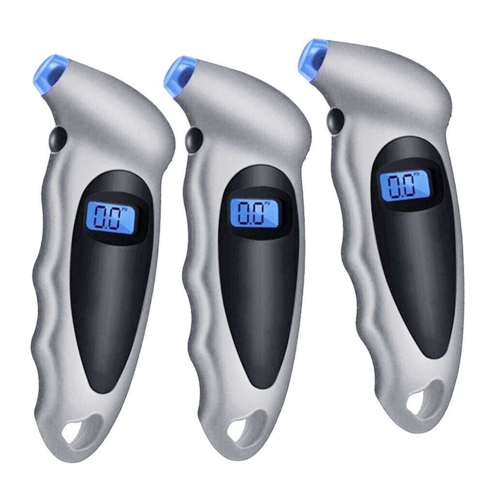 3pcs High-precision Digital Tire Tyre Pressure Gauge Meter Bicycle Bike Car
