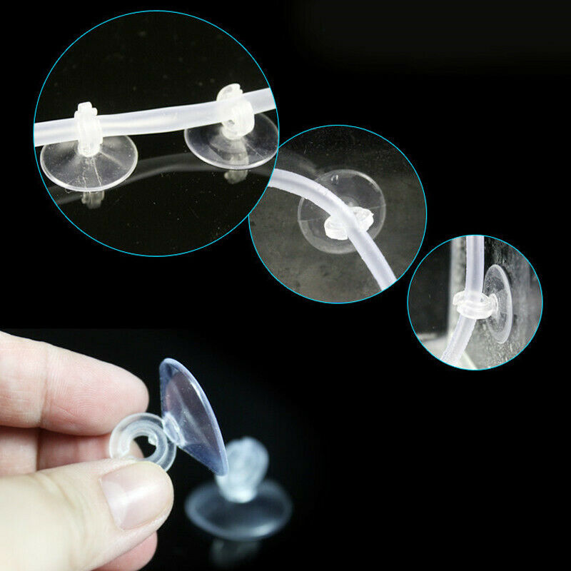 Aquarium Sucker Suction Cup For 4/6mm Air Line Pipe Holder Tube Wire O7T5